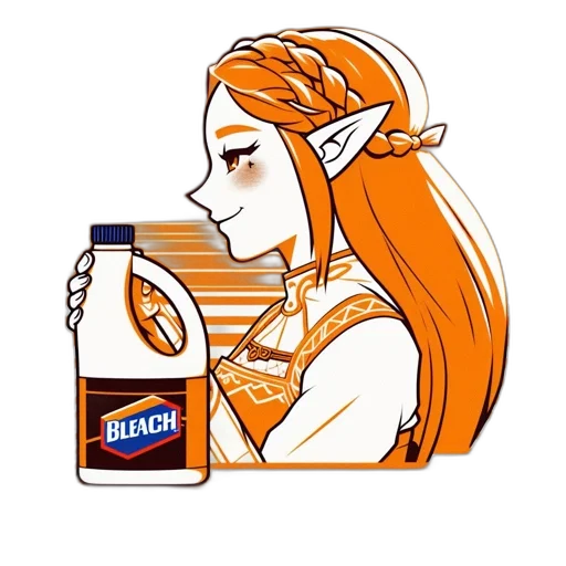 bottle, dress, dragon, pixel art, anime, concept art, fantasy art, elf-like transparent PNG cut-out