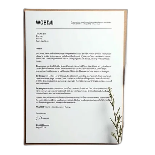 staff, example, cover, letter transparent PNG cut-out