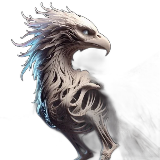 dragon, creature, animal, fantasy art, concept art, watercolor, photorealistic, monochrome transparent PNG cut-out