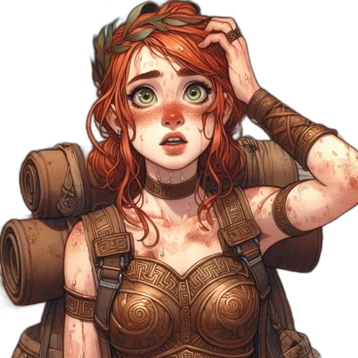 face, staff, crown, dress, concept art, fantasy art, comic book art, pixel art transparent PNG cut-out