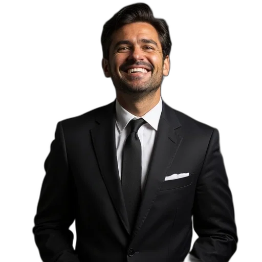 staff, jacket, face, george transparent PNG cut-out