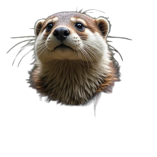 animal, creature, hair, staff, photorealistic, 3d render, concept art, watercolor transparent PNG cut-out