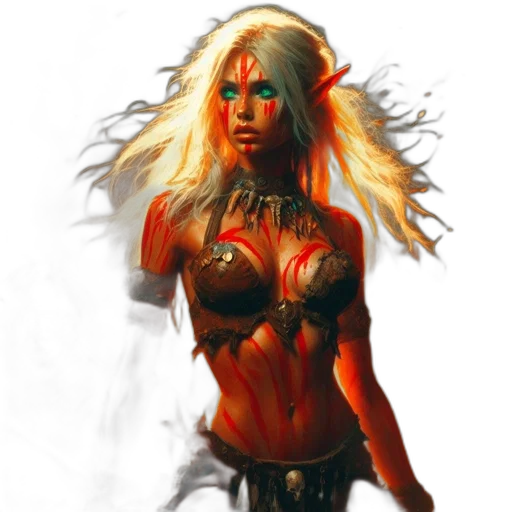comic book art, fantasy art, concept art, photorealistic, fire, red, dark, imposing transparent PNG cut-out