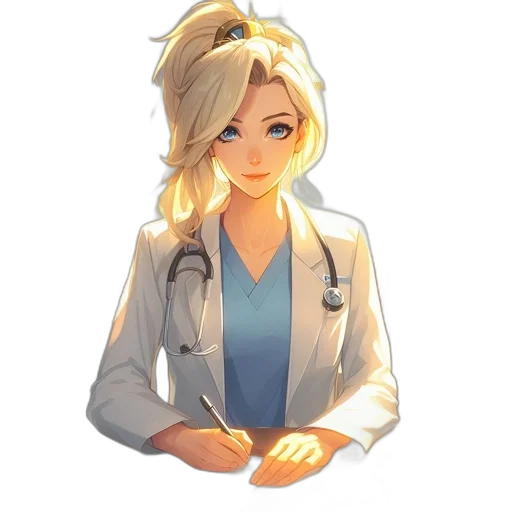 staff, face, concept art, pixel art, cartoon, anime, animated, female transparent PNG cut-out