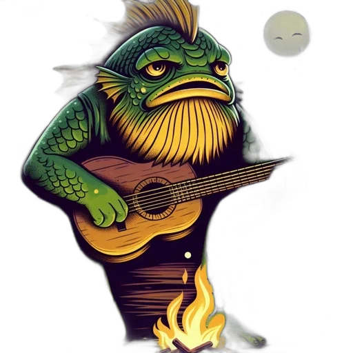 staff, dragon, creature, fantasy art, concept art, comic book art, pixel art, fantastical transparent PNG cut-out