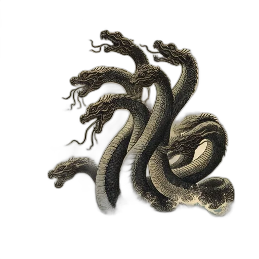 dragon, hair, creature, animal, concept art, fantasy art, 3d render, photorealistic transparent PNG cut-out