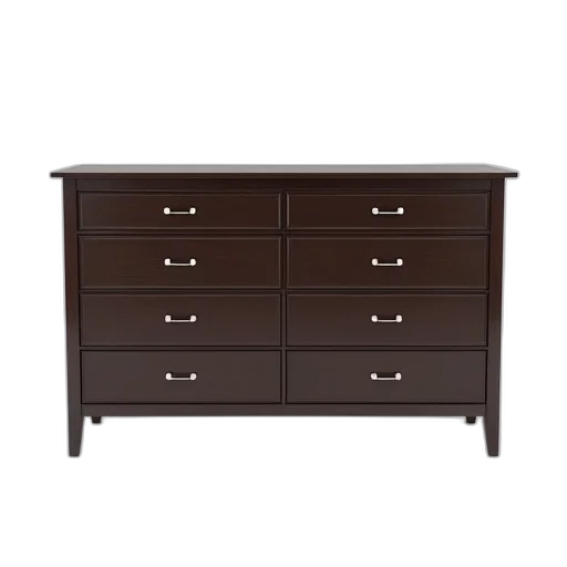 furniture, 3d render, earth tones, dark, brown, wooden, dresser, smooth transparent PNG cut-out