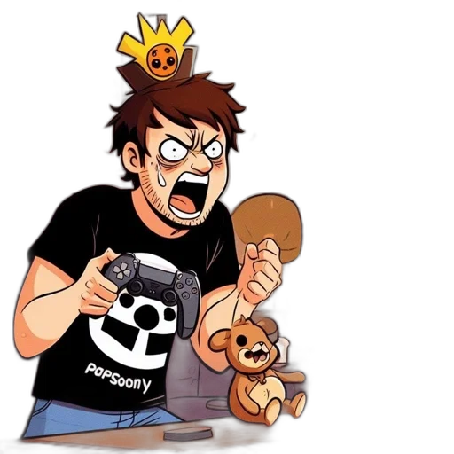 crown, food, weapon, creature, concept art, cartoon, pixel art, anime transparent PNG cut-out