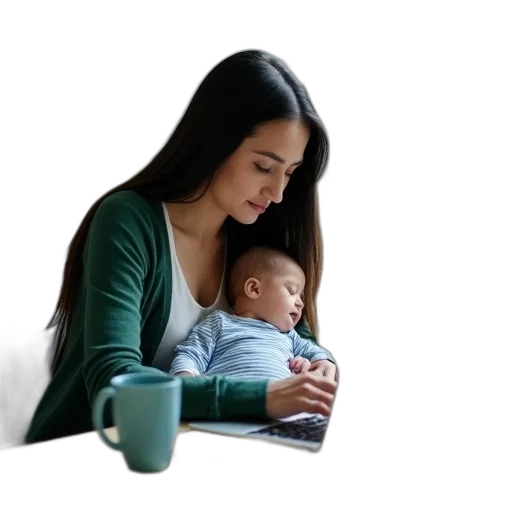 bottle, photorealistic, 3d render, oil painting, woman, long, black, hair transparent PNG cut-out