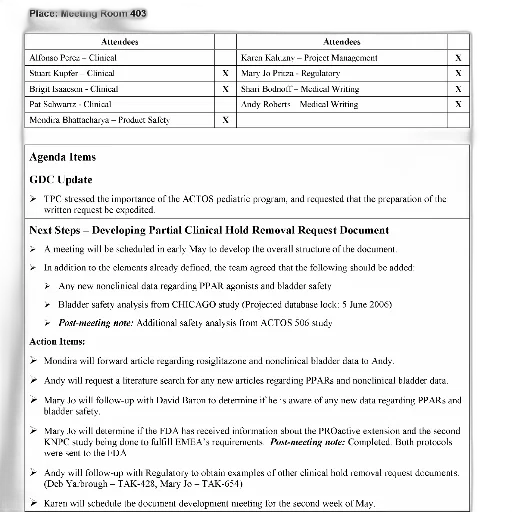 meeting, agenda, room, 403, attendees, listed, action, items transparent PNG cut-out
