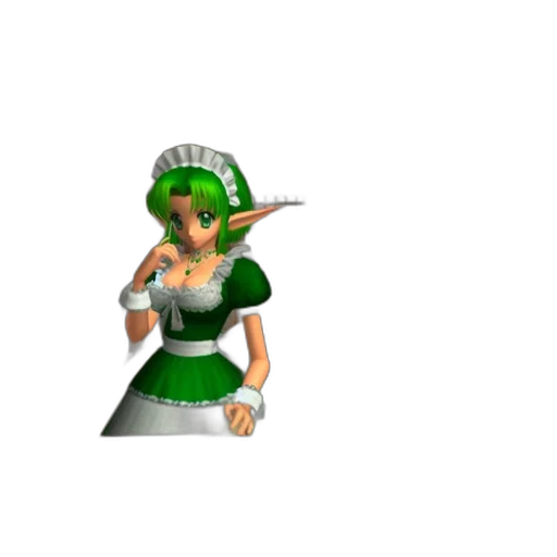 staff, dress, hat, jewelry, pixel art, 3d render, concept art, fantasy art transparent PNG cut-out