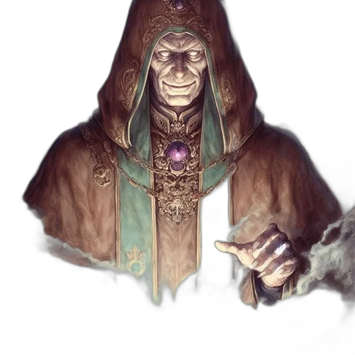 staff, mask, face, jacket, concept art, fantasy art, comic book art, pixel art transparent PNG cut-out