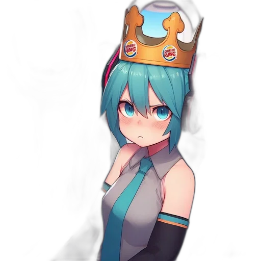 crown, hat, robot, staff, anime, pixel art, concept art, fantasy art transparent PNG cut-out
