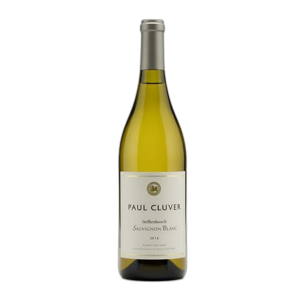 bottle, paul, cluver, wine, white, label, featuring, name transparent PNG cut-out