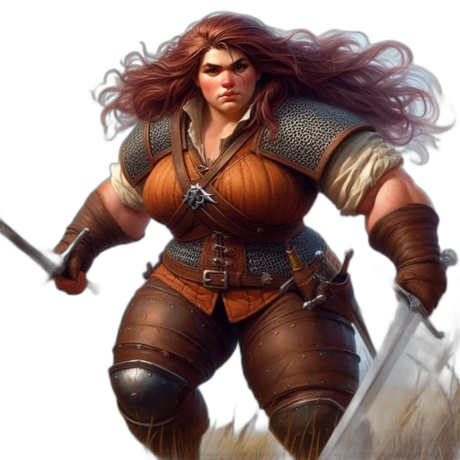 sword, weapon, fantasy art, concept art, comic book art, photorealistic, woman, medieval transparent PNG cut-out