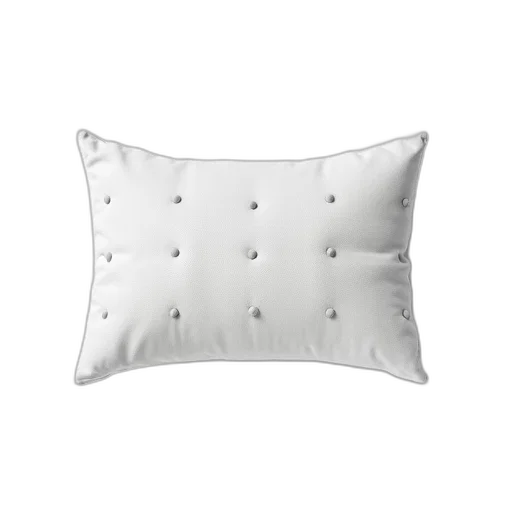 furniture, crown, 3d render, photorealistic, monochrome, white, rectangular-shaped, pillow transparent PNG cut-out