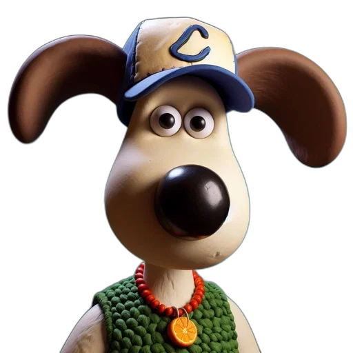 hat, animal, staff, face, 3d render, cartoon, photorealistic, anthropomorphic transparent PNG cut-out