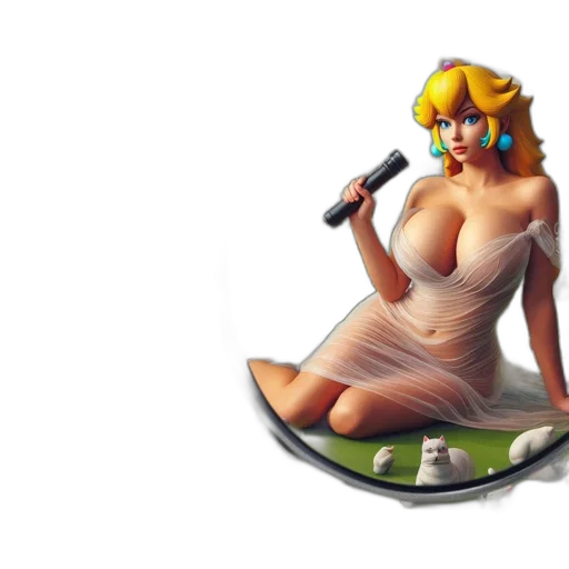 dress, weapon, pixel art, concept art, 3d render, fantasy art, surreal, landscape transparent PNG cut-out