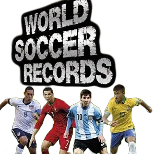 image, promotional, poster, world, soccer, records, featuring, four transparent PNG cut-out