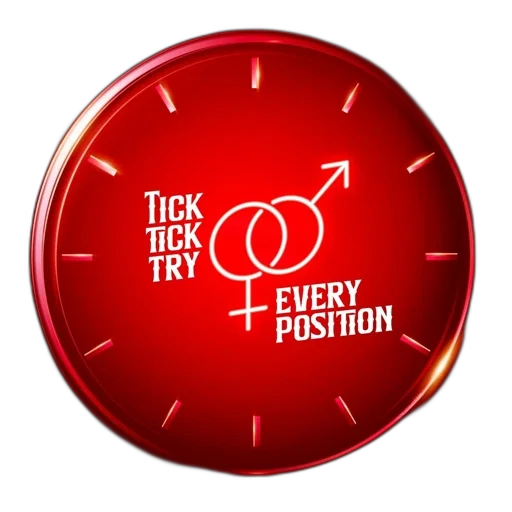 jewelry, furniture, jacket, red, neon, clock, face, features transparent PNG cut-out