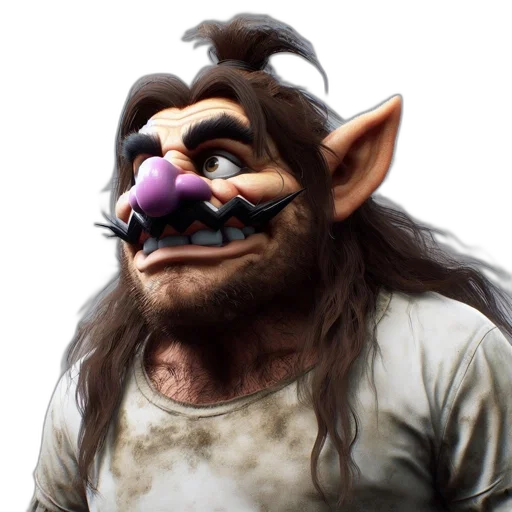 staff, mask, creature, animal, concept art, 3d render, photorealistic, fantasy art transparent PNG cut-out