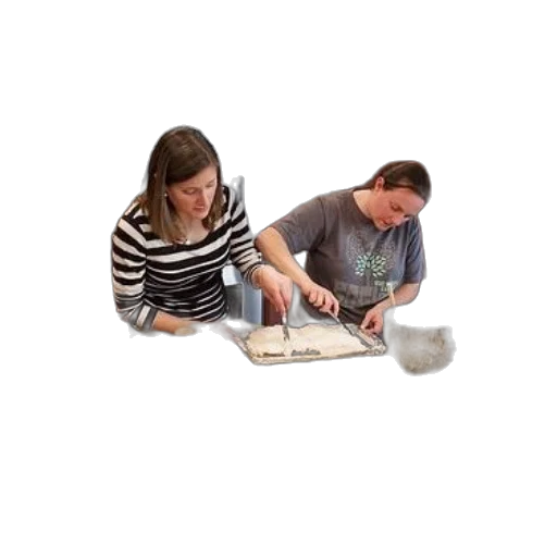 staff, jewelry, furniture, two, people, kitchen, preparing, food transparent PNG cut-out
