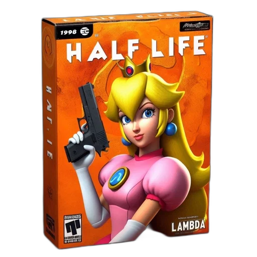 concept art, 3d render, parody, box, art, fictional, game, titled transparent PNG cut-out