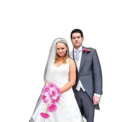 dress, umbrella, photorealistic, 3d render, bride, white, holds, bouquet transparent PNG cut-out