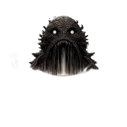 mask, creature, hair, hat, concept art, fantasy art, 3d render, comic book art transparent PNG cut-out