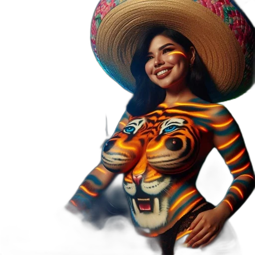dress, mask, hat, face, photorealistic, fantasy art, concept art, oil painting transparent PNG cut-out