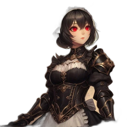 dress, weapon, sword, crown, fantasy art, concept art, pixel art, anime transparent PNG cut-out