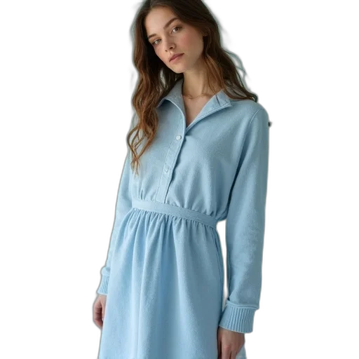 dress, jacket, blue, pastel transparent PNG cut-out