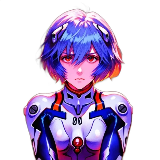 robot, face, jacket, weapon, pixel art, anime, concept art, cyberpunk transparent PNG cut-out