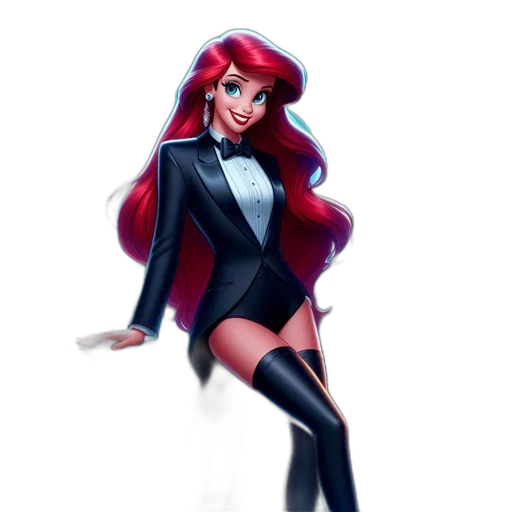 dress, jacket, concept art, cartoon, 3d render, comic book art, dark, red transparent PNG cut-out