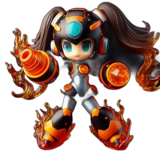 robot, weapon, staff, concept art, 3d render, pixel art, fantasy art, animated transparent PNG cut-out