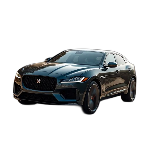 car, 3d render, 2019, jaguar transparent PNG cut-out