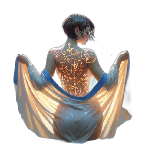 dress, jewelry, concept art, fantasy art, 3d render, watercolor, neon lights, outer space transparent PNG cut-out
