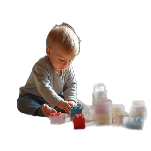 bottle, little, boy, playing transparent PNG cut-out