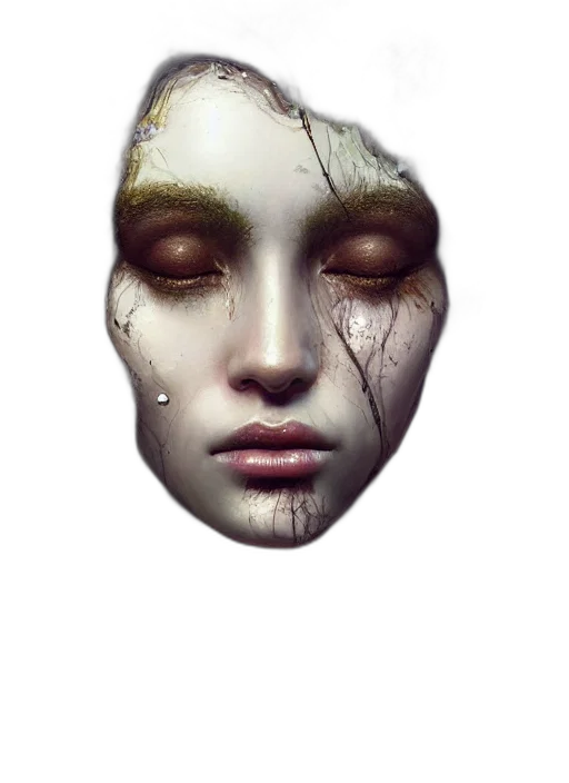 mask, face, crown, jewelry transparent PNG cut-out