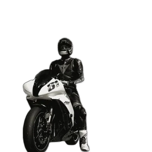 jacket, concept art, photorealistic, comic book art, cartoon, person, full, motorcycle transparent PNG cut-out