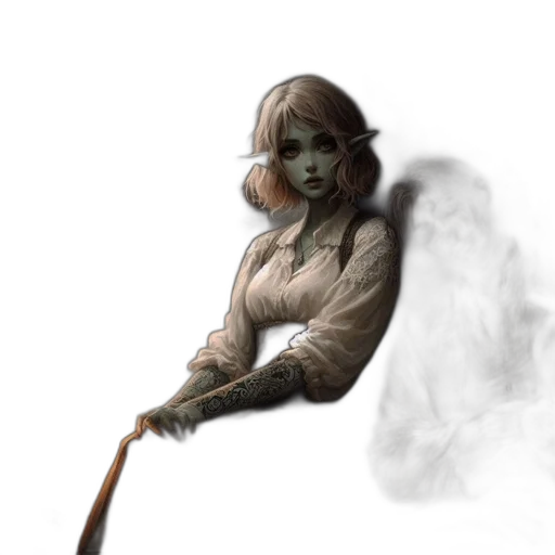 staff, mask, creature, weapon, concept art, fantasy art, comic book art, photorealistic transparent PNG cut-out