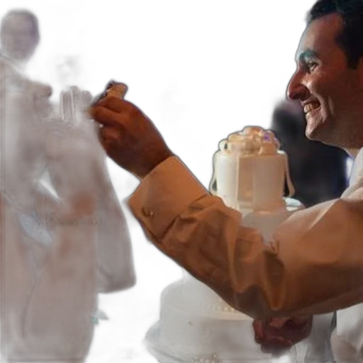 staff, photorealistic, fog, fire, man, feeds, his, bride transparent PNG cut-out