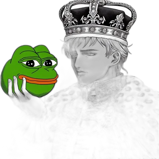 crown, photorealistic, vaporwave, illustration, presents, young, nobleman, wearing transparent PNG cut-out