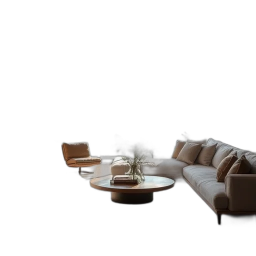 furniture, 3d render, photorealistic, concept art transparent PNG cut-out