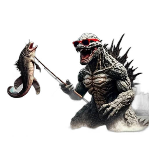 creature, dragon, staff, animal, concept art, fantasy art, 3d render, pixel art transparent PNG cut-out