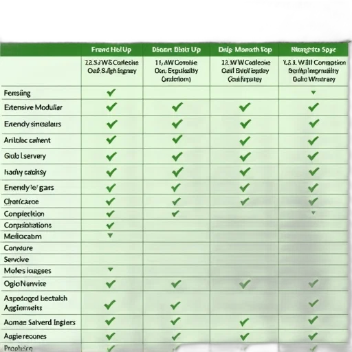 green, detailed, table, comparing, different, types, grass, including transparent PNG cut-out
