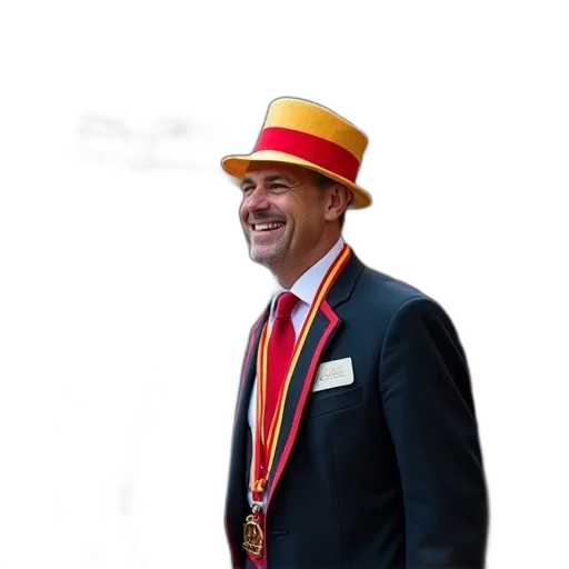 staff, hat, jacket, crown, group, men, wearing, suits transparent PNG cut-out