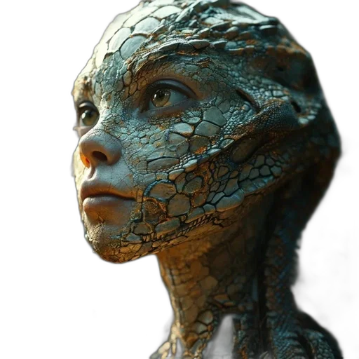 mask, robot, face, creature, concept art, 3d render, photorealistic, fantasy art transparent PNG cut-out
