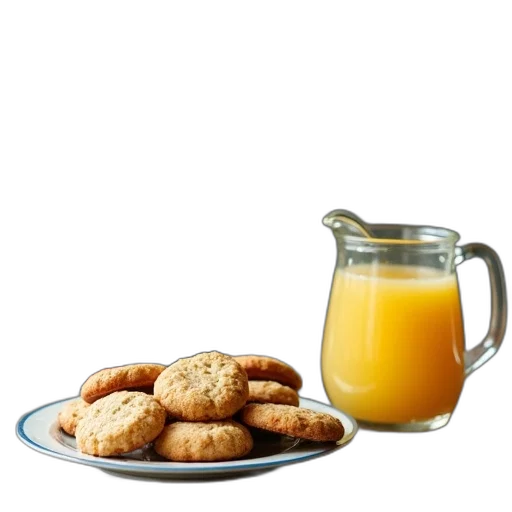food, photorealistic, rustic, wooden, table, set, plate, cookies transparent PNG cut-out