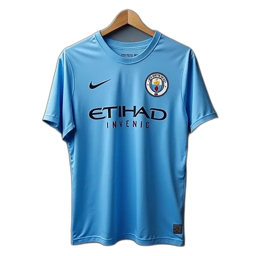 manchester, city, soccer, shirt transparent PNG cut-out
